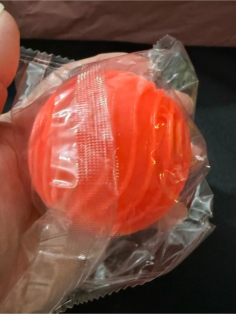 Bright Orange Textured Round Soap Bar